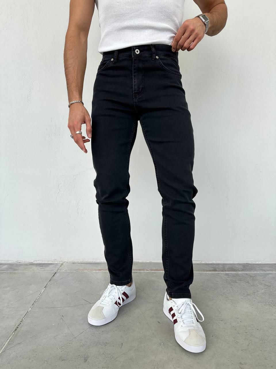 Siyah Regular Kalıp Pantolon BM-6988 - Bymesman