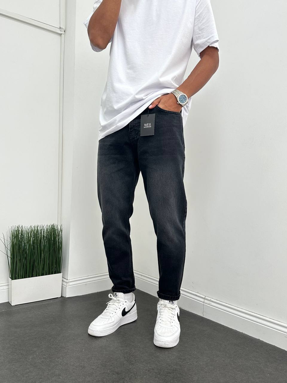 Füme Eksitme Boyfriend Pantolon BM-3680 - Bymesman