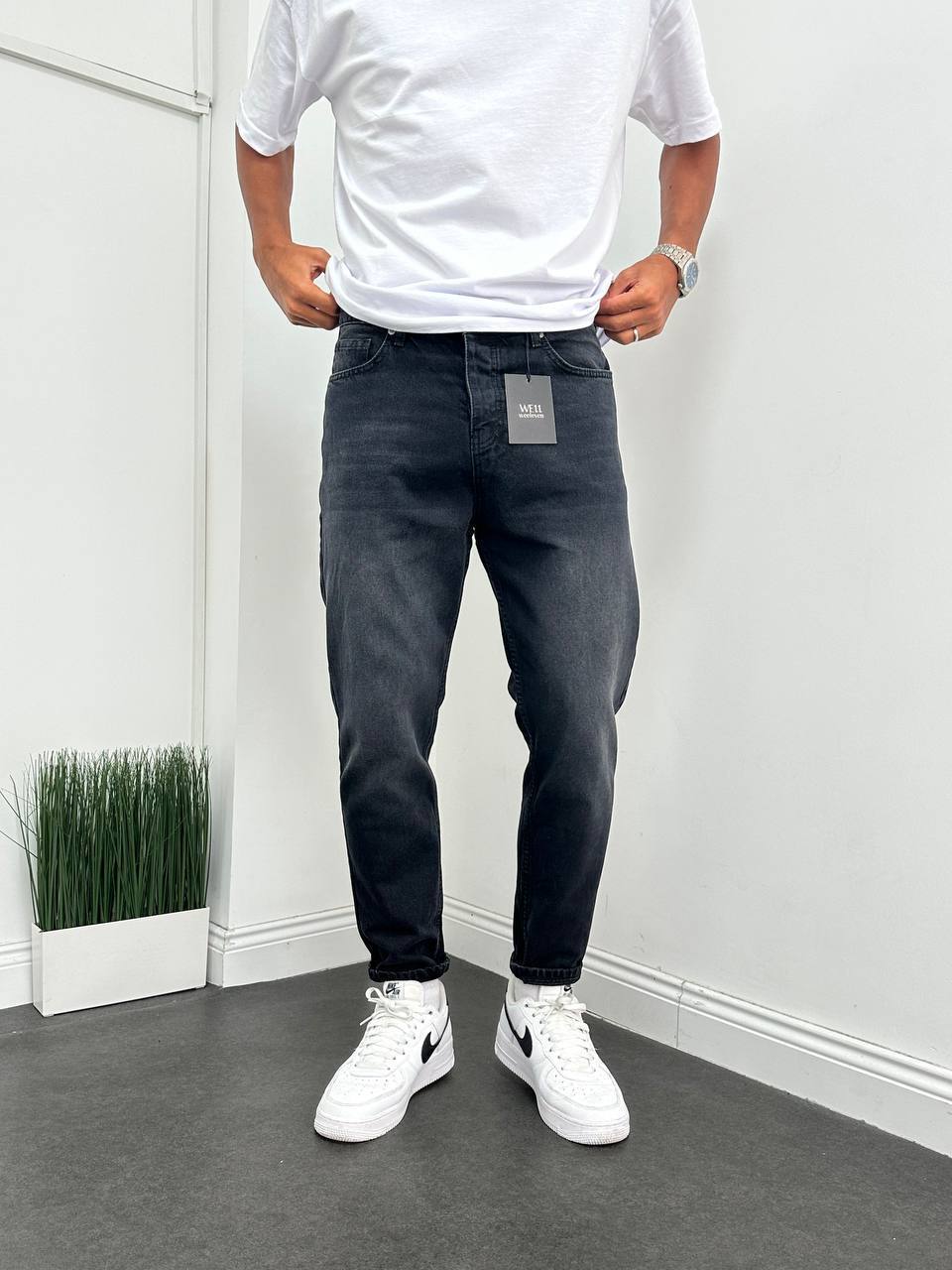 Füme Eksitme Boyfriend Pantolon BM-3680 - Bymesman
