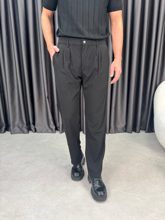 Baggy Çift Pileli Kumaş Pantolon BM1430