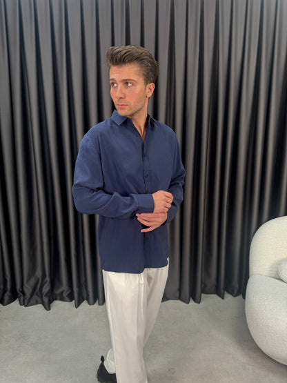 Modal Kumaş Oversize Gömlek BM0012