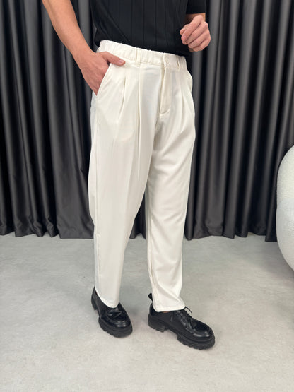 Baggy Çift Pileli Kumaş Pantolon BM1430