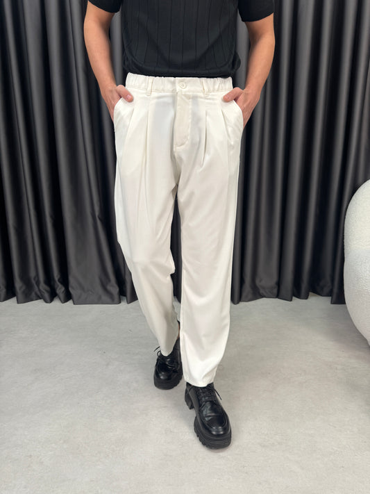 Baggy Çift Pileli Kumaş Pantolon BM1430