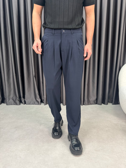 Baggy Çift Pileli Kumaş Pantolon BM1430