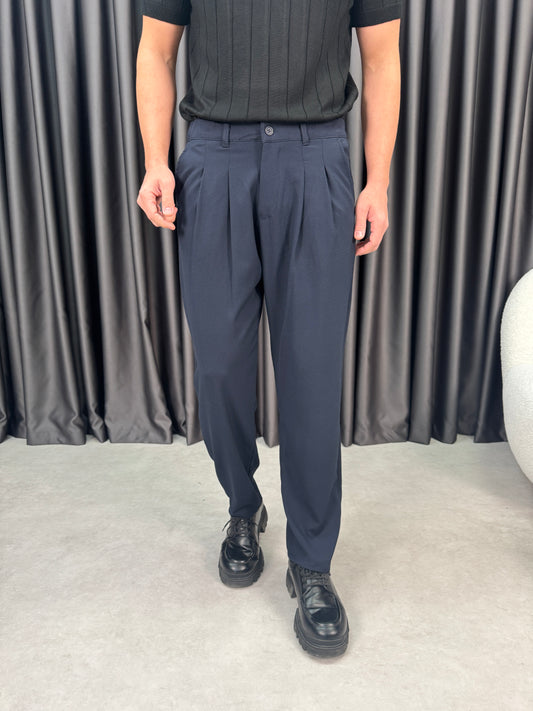 Baggy Çift Pileli Kumaş Pantolon BM1430